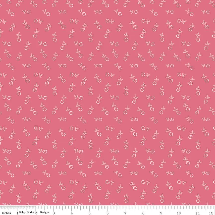 Fabric Riley Blake Tea Rose Bygone Gentler Times by the Quarter Yard C16471-TEAROSE