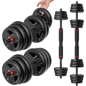 Adjustable Dumbbells, 20/30/40/55/60/70/80/90lbs Free Weight Set with Connector, 2 or 3 in 1 Dumbbells Used as Barbell, Kettlebells, Fitness Exercises for Home Gym Suitable for Men/Women