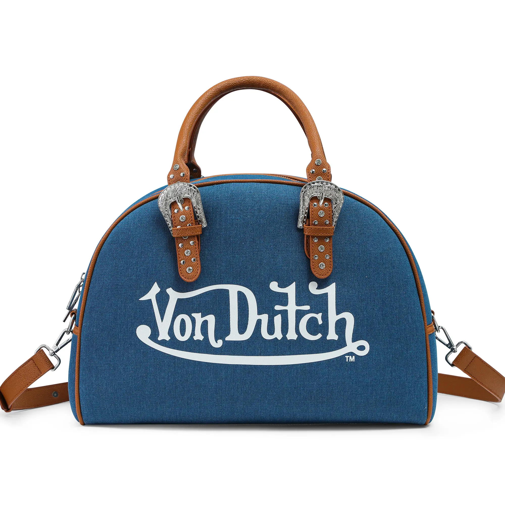 Von Dutch Denim Large Bowling Bag