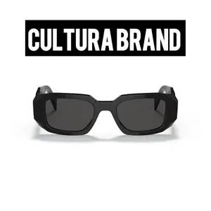 CULTURA BRAND 2025 Unisex Sunglasses - Black Frame & Lenses Fashion Accessory for Men and Women