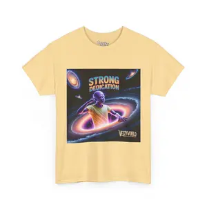 Purple Alien Superstar Strong Dedication T-Shirt | VezzyWorld Galaxy Art