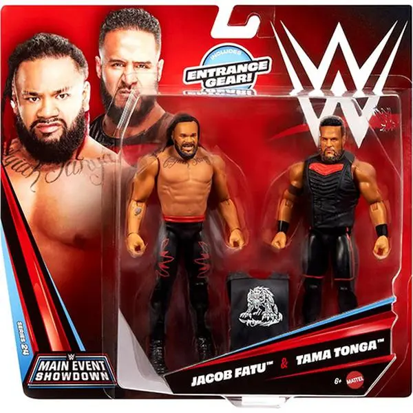 Mattel - WWE Main Event Showdown Figure Set - JACOB FATU & TAMA TONGA [Series #24]