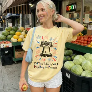 Fourth of July Funny T-shirt, 250 Years To End Up With A Ding Dong Shirt, Comfort Colors FDT Tee, Liberty Bell Shirt