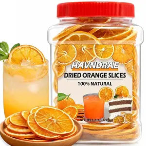 4.23oz Dried Orange Slices, Dehydrated Orange Slices for Cocktail Garnish and Mixology, No Sugar Added Natural Dried Citrus for Baking, Tea Drinks, Wreath Making and Cake Decoration