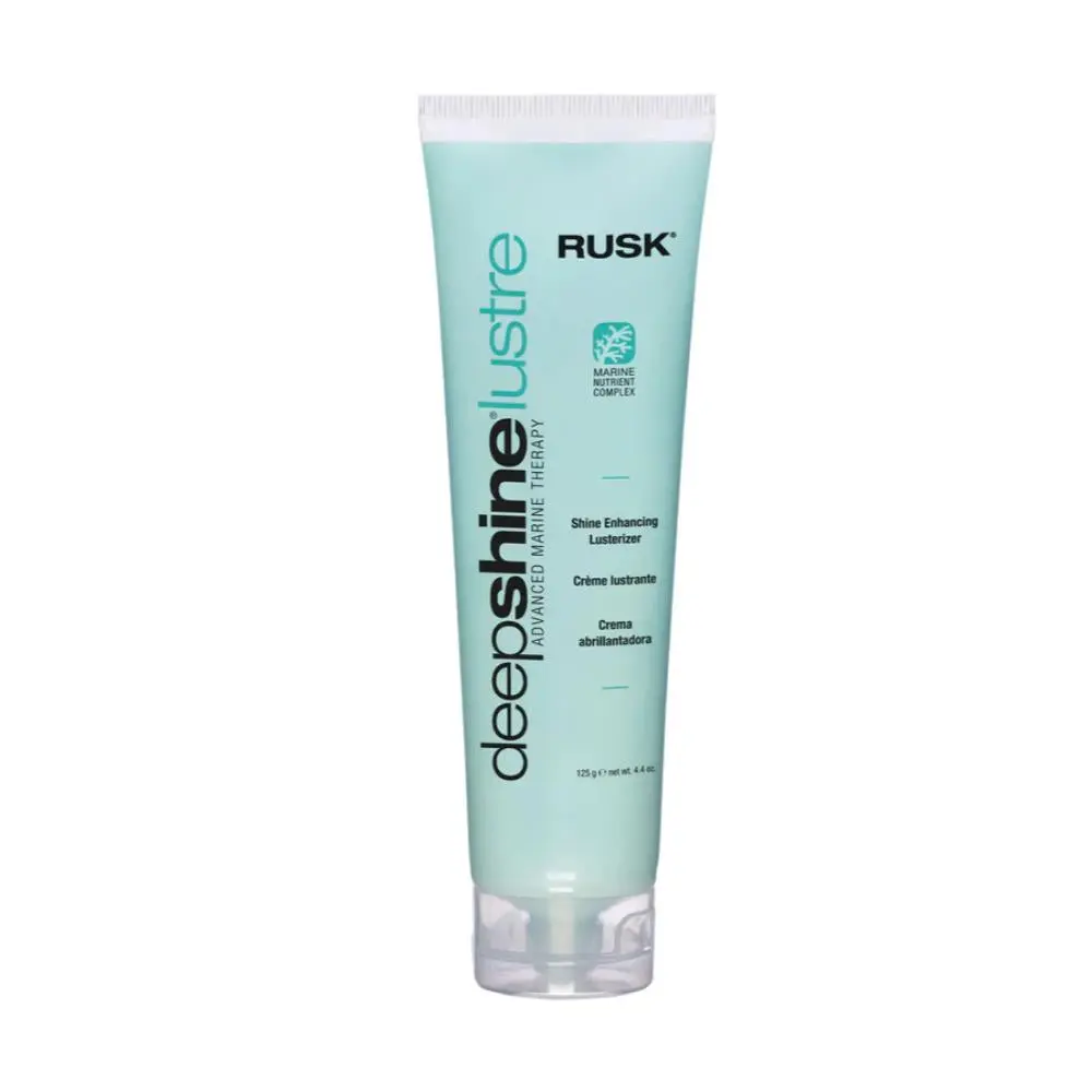 RUSK Deepshine Lustre Shine Enhancing Cream Gel for Frizz Control & Instant Shine with Moisturizing Marine Extracts, Lightweight Hair Treatment, 4.4 oz, Radiant, Nourishing, Ultra-Light, Adults, Moisturizer, Haircare, Hydrating, Uv, Fragranced, Sea Botani