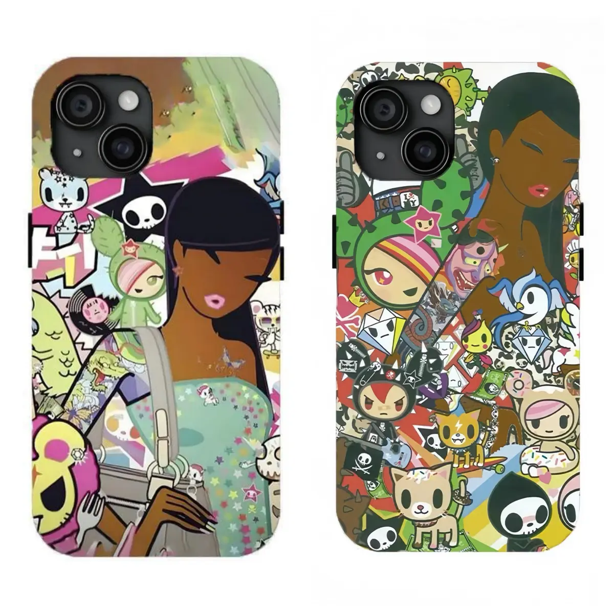 Y2k Aesthetic Tokidoki Phone Case Brown Skin Girl Phone Case Compatible for iPhone 17Air 16Promax 15 Y2k Aesthetic Tokidoki Phone Case Brown Skin Girl Phone Case Compatible for iPhone 17Air 16Promax 15