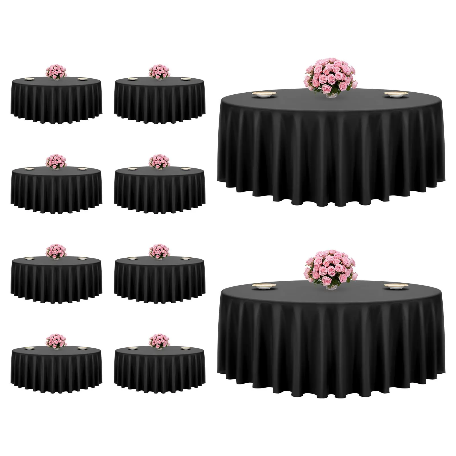 10pcs/Black-120 inch