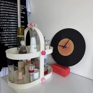 Plastic material storage rack, multifunctional detachable storage box, cosmetics storage rack, cup storage rack, dressing table storage box, perfect for bathrooms and bedrooms