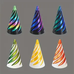 1pc 3D Printed Home Decor Figurines Desktop Statues Ornaments, Gradient-Colored Home Accents