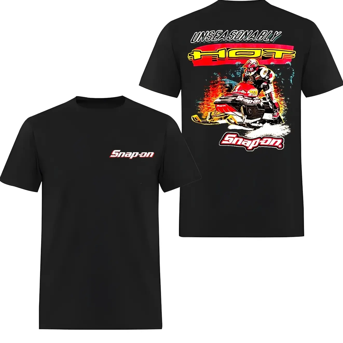 Snap-On Snowmobile Racing T-Shirt, Vintage Mechanic Graphic Tee, Gift For Him