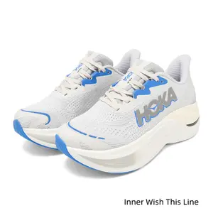 Cloud White Vibes! Max-Cushion Runners with Sky Blue Accents & Chunky Sole