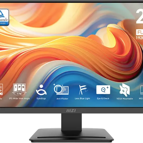 MSI 24 inch Full HD 144Hz IPS with AMD FreeSync 1ms HDR Ready 102% sRGB LCD Gaming Computer Monitor with accessory slot on stand for both Work and Gaming PRO MP243L E14