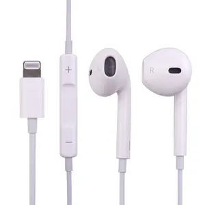 Lightning Wired Headphones for iPhone 7 to iPhone 13 Pro Max – Audio with Built-In Mic and Controls Durable Card Remote Electronic Cable Earbud