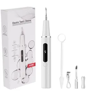 Plaque Remover, Tartar Remover, Home-Use Rechargeable Dental Scaler (Includes Replacement Brush Heads and Manual Cleaning Tools), Tartar Remover, Dental Cleaning Kit