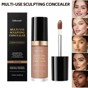1Pcs multi-purpose Hydrating concealer light and thin makeup holding concealer liquid foundation face brightening and face repairing concealer liquid women's cosmetics