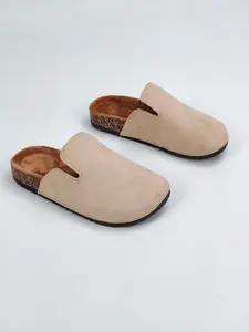 Women's Casual Slip-On Mules, Casual Clogs, Round Toe Comfortable Sole, Versatile Fashion Trend, All-Season Wear, Multiple Colors Available, Casual Shoes Clogs