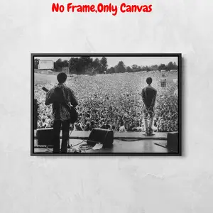 Oasis Knebworth 1996 Concert Poster, Retro Music Poster, Canvas Wall Art, Wall Picture for Home Living Room Bedroom Office, Home Decor, Vintage Room Decor, Unframed Art Print, No Frame, Photo
