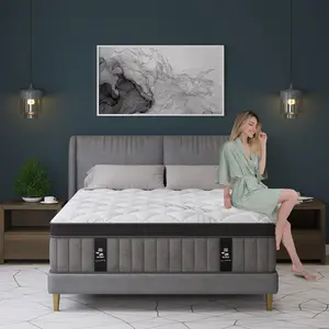 14'' Gel Memory Foam Mattress Queen Size for Cooling Sleep & Pressure Relief CertiPUR-US Certified Medium Firm Support Suitable for Twin Full Queen King Beds