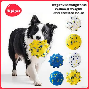 [HipiPet] Toy Ball for Border Collies, Corgis & Large Breed Puppies: Indestructible Floating Dog Ball - Quiet, Lightweight, Self-Play Fun for Pool/Backyard!