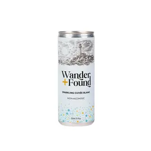 Wander + Found Alcohol-Free Sparkling Cuvée Blanc Cans