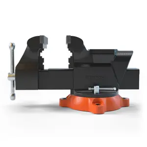 VEVOR Bench Vise, TikTokShopBlackFriday, 4.5-inch Jaw Width 5.9-inch Jaw Opening, 360-Degree Swivel Locking Base Multipurpose Vise with Anvil, Heavy Duty Ductile Iron Workbench Vise with Bolts & Nuts, for Drilling