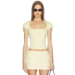 LOBA Rae Top in Butter Yellow