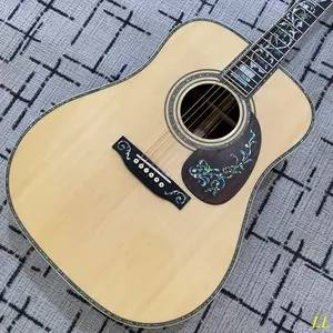 Acoustic guitar D45 solid spruce Ebony fingerboard Rosewood Body 20 frets 6 strings