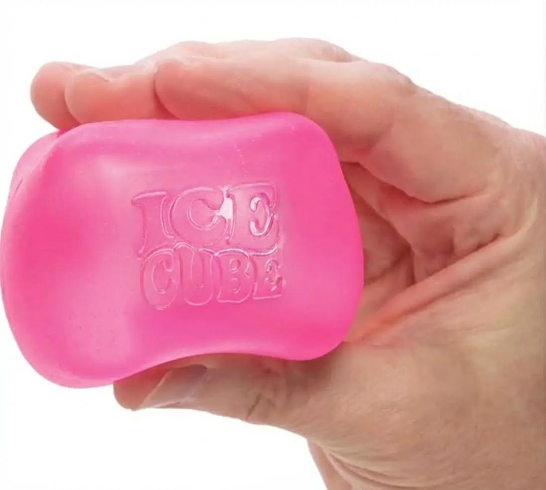 Satisfying Ice Cube Squeeze Toy - Soft Squeeze Toy in Assorted Colors - Fun for Ages 3 and up