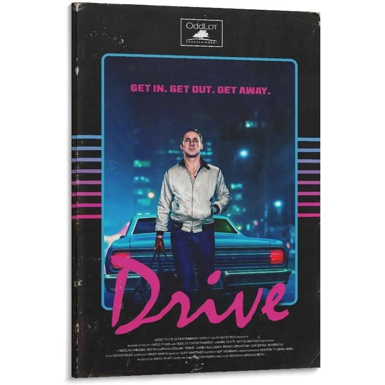 Colorful High-Def 13-Drive Movie Poster Print, Waterproof Canvas Wall Art with Tube Packaging, Home Decor for Bedroom & Kid Room, Ideal Home Supplies Gift