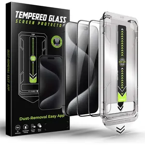 [2-Pack][Double Defence] Screen Protector Tempered Glass for , Case Friendly Anti Scratch Bubble Free Ultra Resistant, Dust-Free Installation, 9H Hardness ( 16 Pro Max(6.9"))