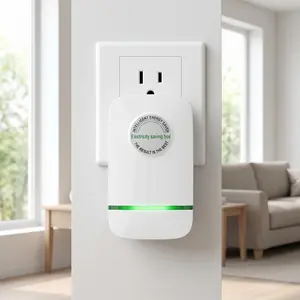 Plug-In Power Box with US Plug 2026 Updated Design Compatible with 90-250V Input Range Universal AC Adapter Wall Outlet Charger Block for Travel Home Office
