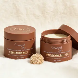 Crowned Skin King Luxury Body Butter 5oz – Rich Warm Cologne Fragrance, Deeply Nourishing & Moisturizing for Silky Smooth Skin