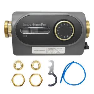 InnovHomePro Whole House Spin-Down Sediment Filter 40-Micron Filtration 360° Flexible Installation pre-Filter Water Hammer Reduction City Well Water Pre-Filtration System