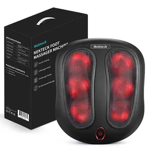 Nekteck Foot Massager with Heat Shiatsu Electric Massage Machine for Neuropathy Plantar Fasciitis Pain Relief and Circulation Perfect Gifts