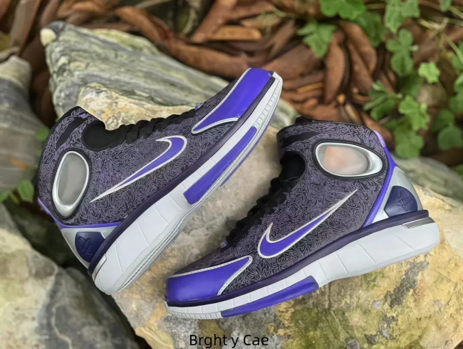 Shimmer Purple Knit Mid-High Athletic Boots Bright Violet Toe Cap Silver Trim Anti-Slip White Rubber Outsole