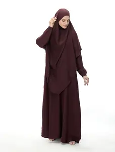 KHIMAR ABAYA SET - BROWN
