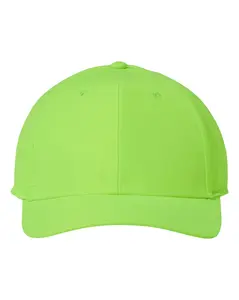 Sustainable Recy Feel Cap - Neon Green 100% Recycled Polyester GRS/WRAP Certified Eco-Friendly Structured Mid-Profile Hat