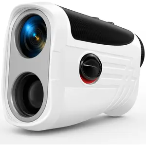 Golf Rangefinder with Slope Switch, Rechargeable Range Finder with Flag Lock Vibration, 7X Magnification Golf Rangefinder 1200 Yards, Portable with Magnetic Stripe – Tournament Legal