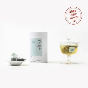 Wild Gardenia High-Mountain Green Tea Bags, 1.59oz Natural Zhaotea Infusion Beverage, Biodegradable Eco-Friendly Pyramid Bags, No Preservatives