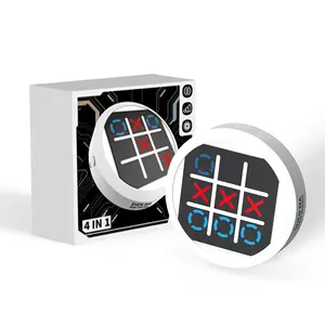 Portable Educational Game Machine for Kids & Adults, Travel Bingo Board Game, Family Board Games, Memory Growth Toy, 4-In-1 Electronic Timer, Ages 3+, No Batteries Included