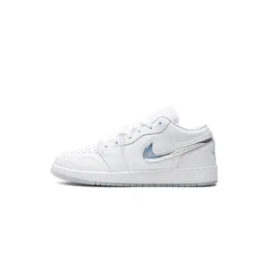 Air Jordan 1 Low GS "Glitter Swoosh" FQ9112 100
