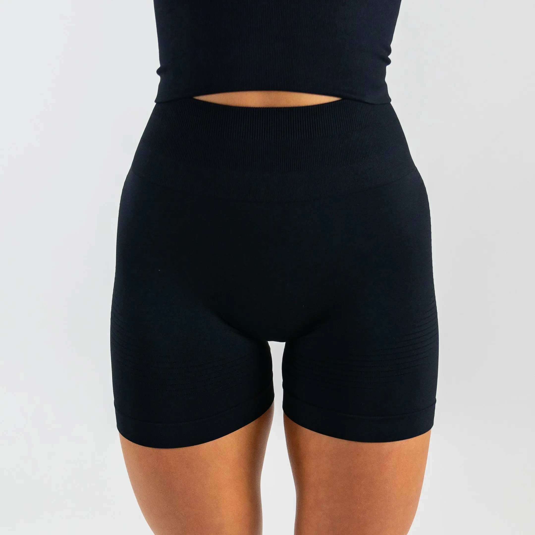 Seamless Sculptflex Biker Shorts (Black)
