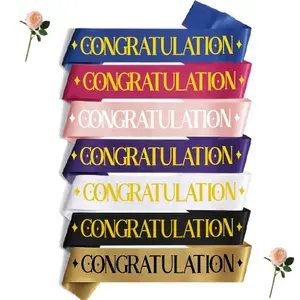 Congratulations! Graduation sash, ceremonial belt, party belt, ribbon wholesale