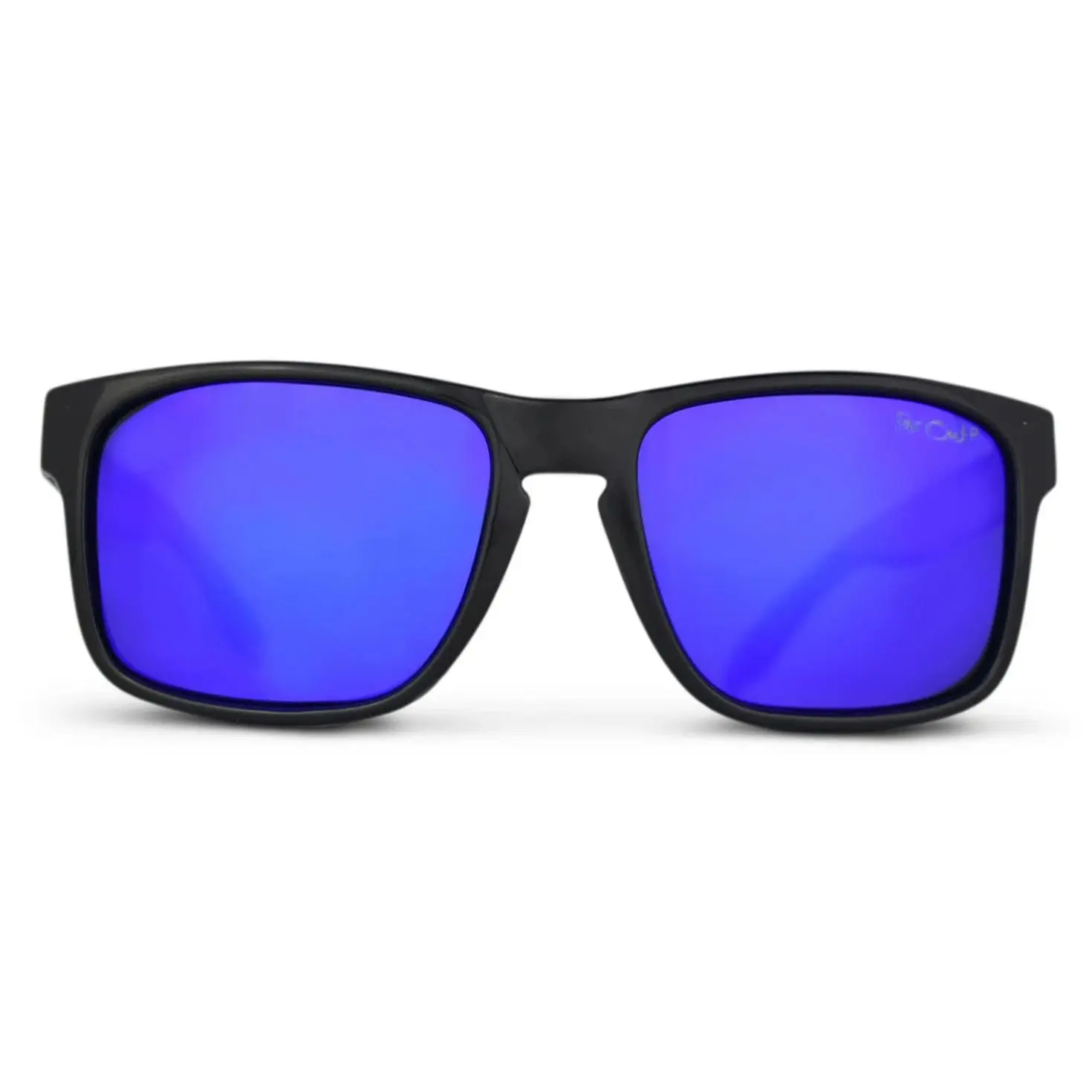 Black Polarized Mavericks Blue Lens