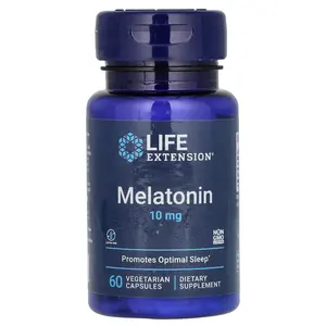 Life Extension Melatonin, 10 mg, 60 Vegetarian Capsules
