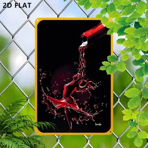 Exquisite Iron Artistic Wall Decoration, Dancing Female Dripping Liquid, 8x12 Inch, Living Room Bedroom Office Decor, Christmas Plaque