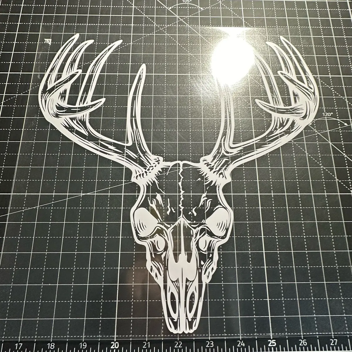 Vinyl Deer Skull Decal for Cars or Trucks - 12x12 inches Vinyl Deer Skull Decal for Cars or Trucks - 12x12 inches