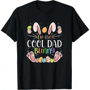 I'm The Cool Dad Bunny Matching Family Easter Party T-Shirt