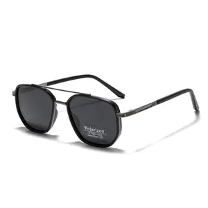 Fit Small Face Back To School Sunglasses for Travel Use, Fashion Fall 2025 Geometric Frame Double Beam