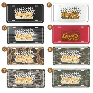 Keeping It Real License Plate, Off-Road Gift for Jeep & Truck Lovers, Camo Off-Road Car Tag for Jeep & Truck Decor